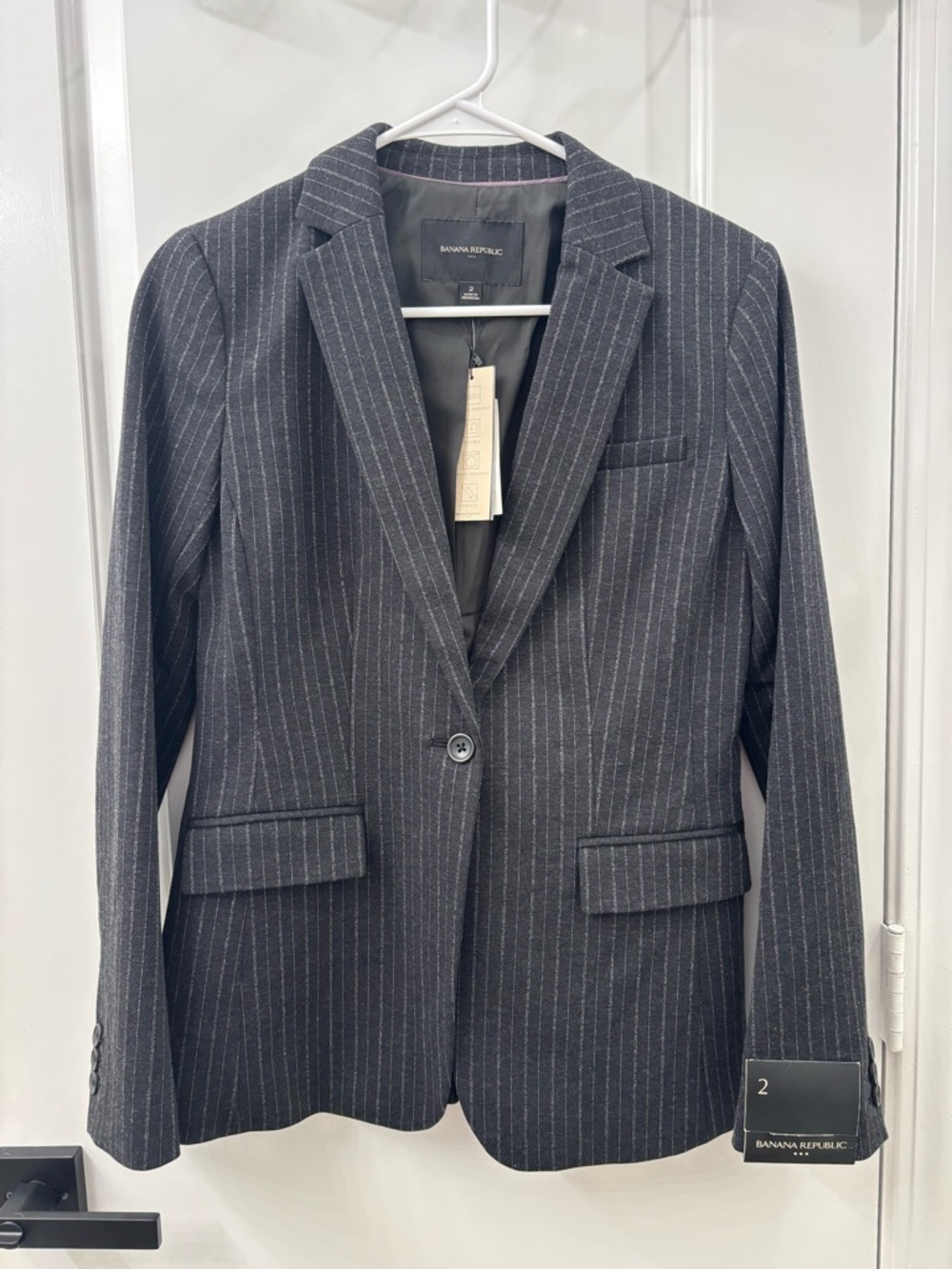 nwt banana republic pinstripe blazer womens